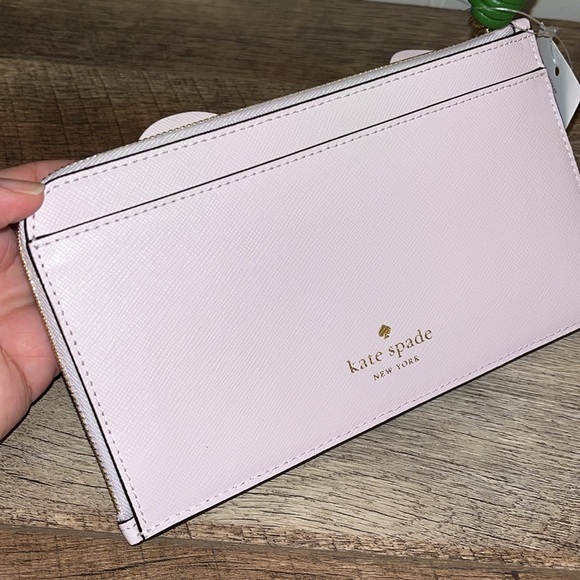 kate spade NWT! Flora Flower Medium L-Zip Wristlet - Picture 7 of 11